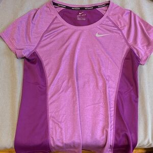 Nike Women's Lavender and Plum Short Sleeve Tee